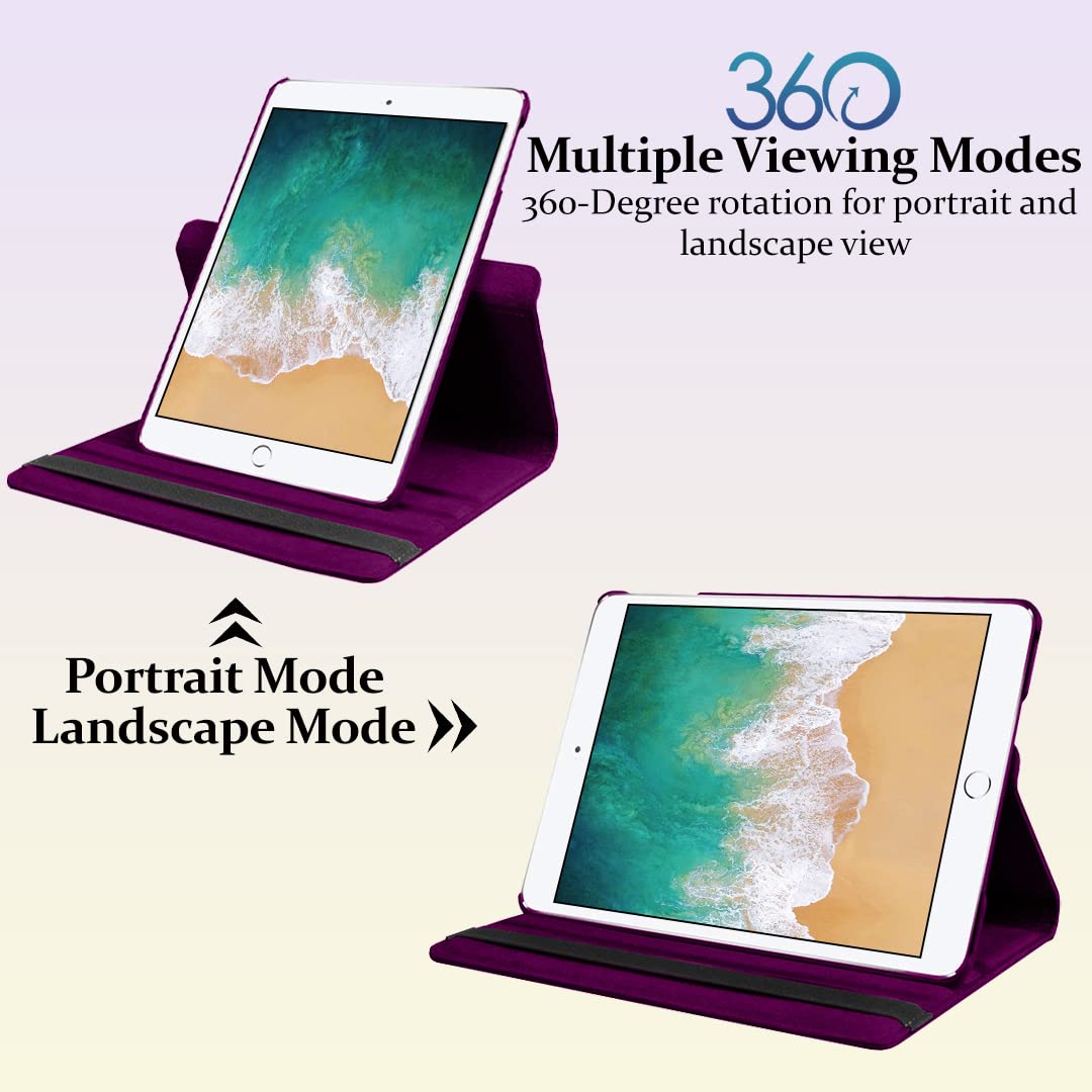 DV Case for iPad Mini 2 (A1489, A1490, A1491), iPad Mini 3 (A1599, A1600), 360 Degree Rotating Smart Stand Case, PU Leather, Slim and Lightweight Cover