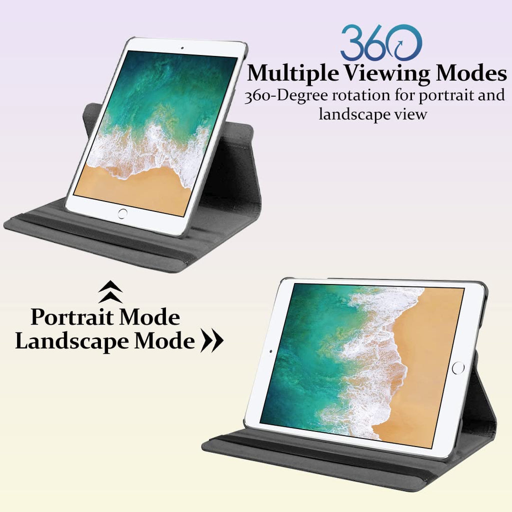 DV Case for iPad Mini 2 (A1489, A1490, A1491), iPad Mini 3 (A1599, A1600), 360 Degree Rotating Smart Stand Case, PU Leather, Slim and Lightweight Cover
