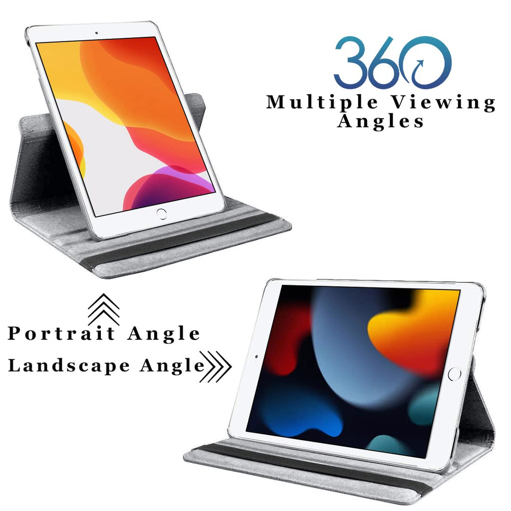 DV 360 Degree PU Leather Rotating Stand Swivel Case for iPad Mini 5 (A2126 / A2124 / A2133 / A2125), iPad Mini 4 (A1538 / A1550), Folio Cover, Hardback and Shockproof