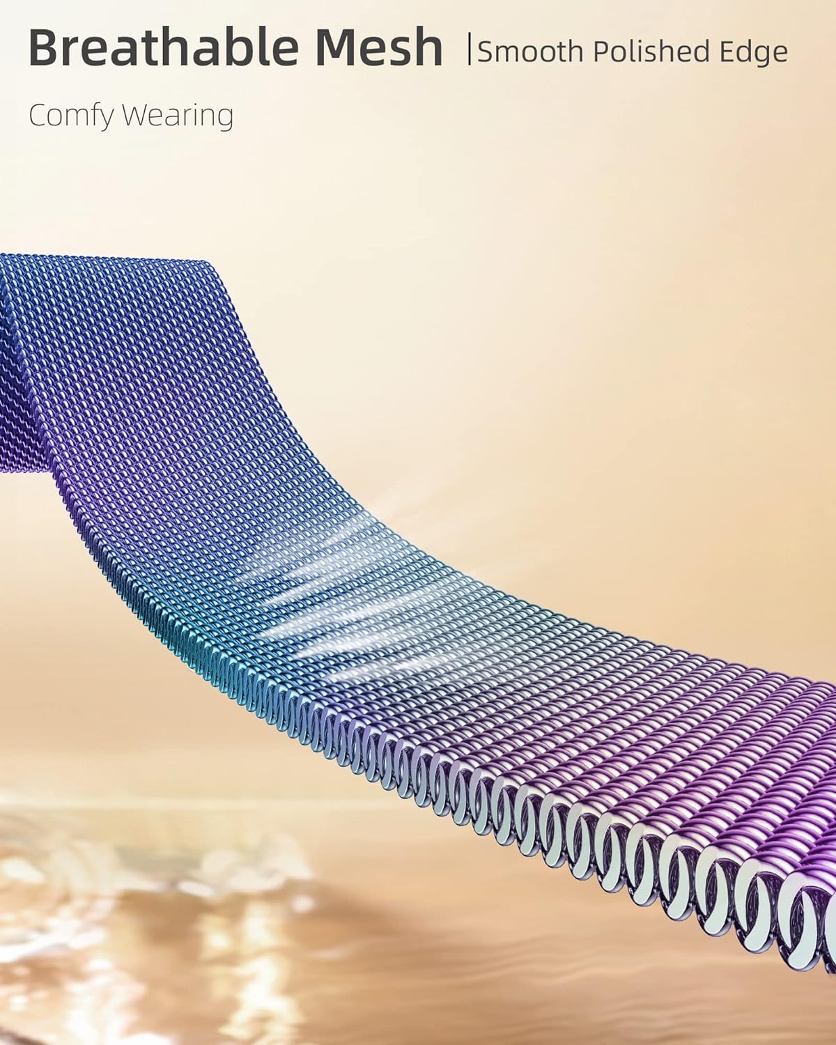 DV Milanese Strap Compatible with Apple Watch Straps 41mm 40mm 38mm Women Men, Dual Magnetic Adjustable Band for iWatch Series 8 7 6 5 4 3 2 1 SE, Fashion Metal Strap for Smart iWatch