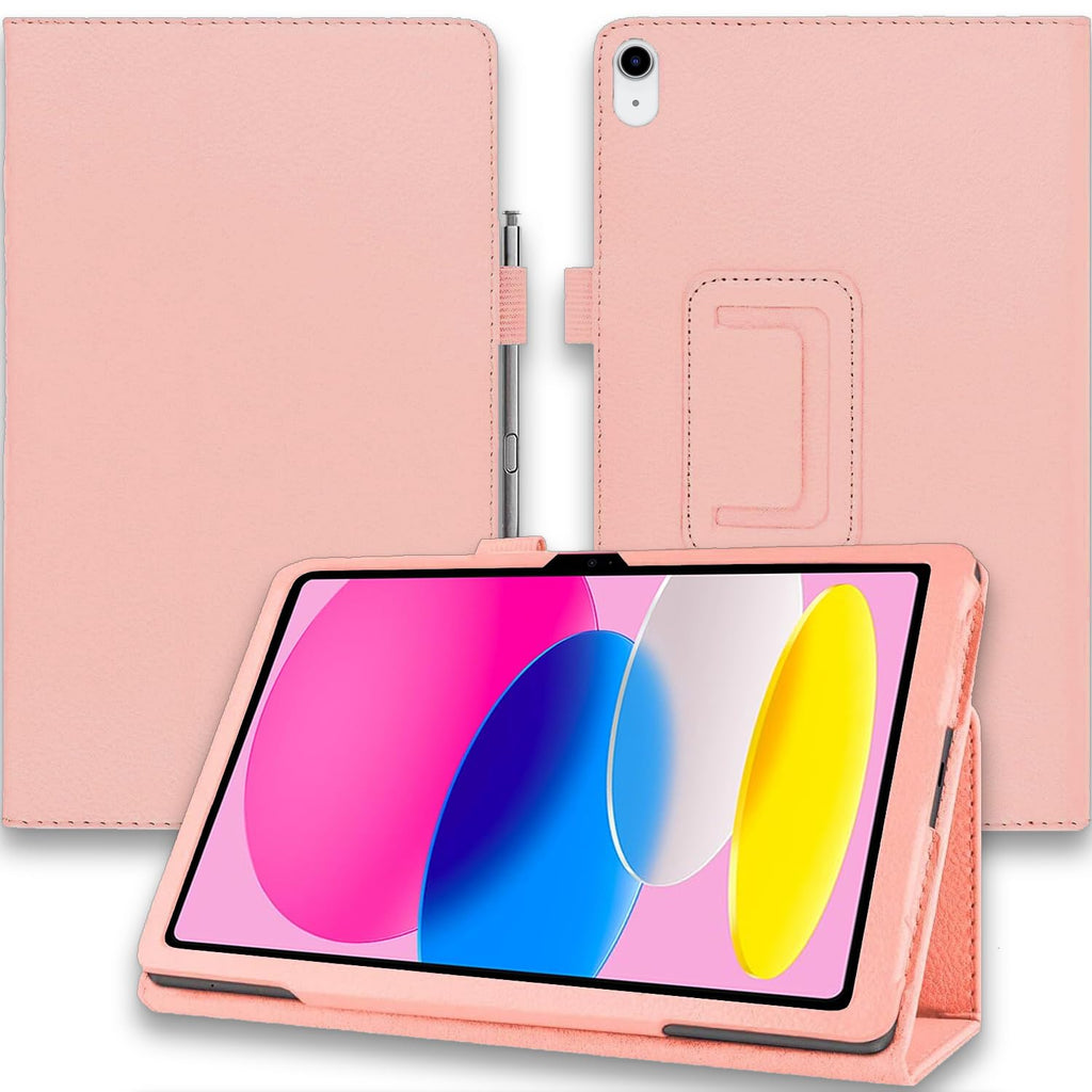 Selling United iPad 10th Gen Case PU Leather Pencil Holder Smart Cover Flip Stand Shockproof for Apple iPad 10th Gen 10.9 inch 2022, Support Touch ID, Auto Wake/Sleep