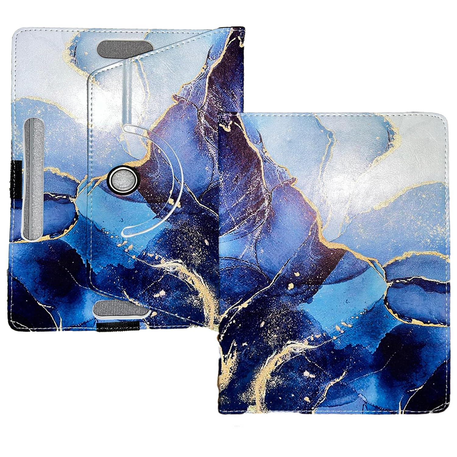 SU 10 inch Tablet Case - Universal Stand Case Folio Cover Magic Leather 360° Rotating Case Fits for ALL 10 Inch & 10.1in Inch Tablets + Stylus Pen