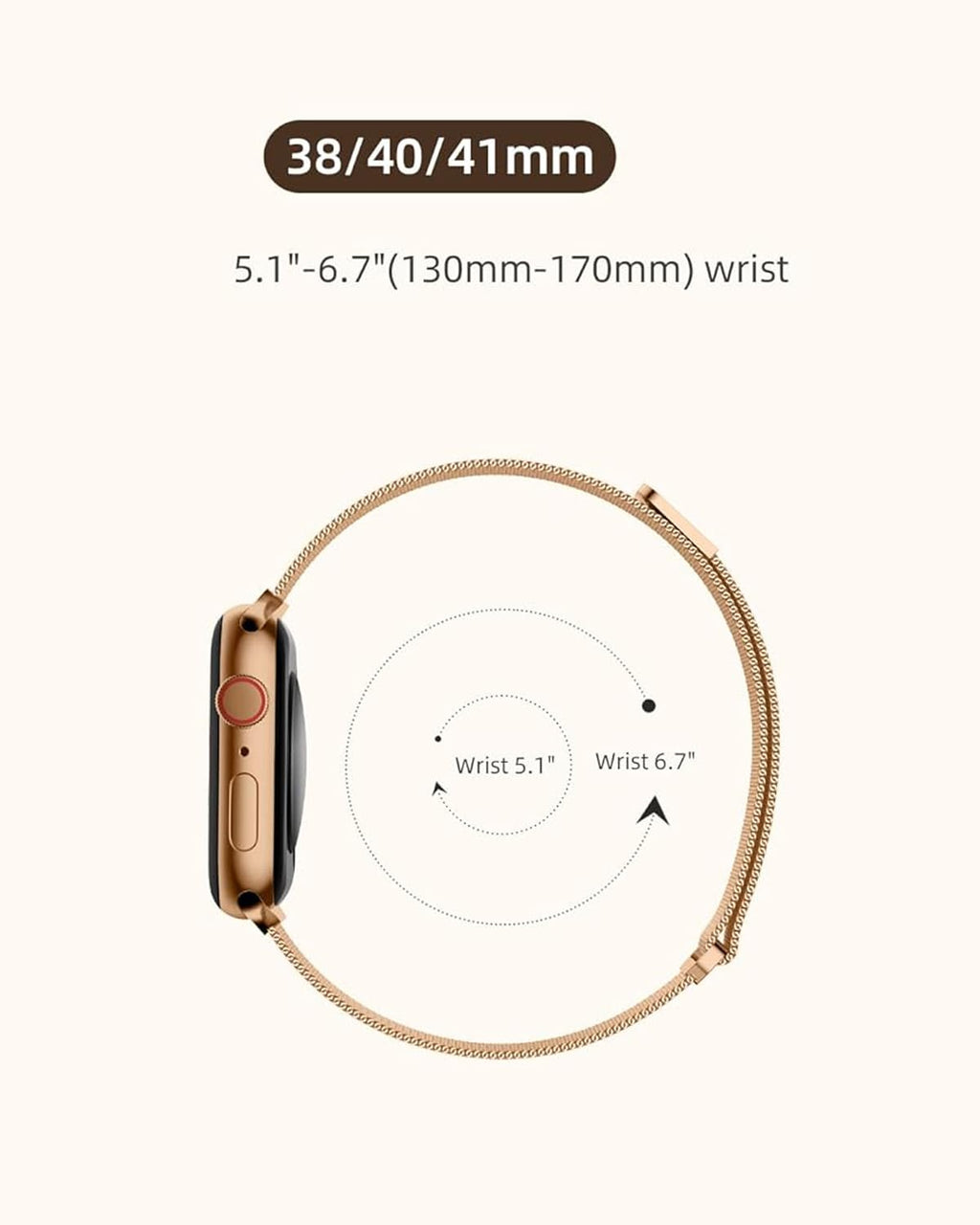 DV Milanese Strap Compatible with Apple Watch Straps 41mm 40mm 38mm Women Men, Dual Magnetic Adjustable Band for iWatch Series 8 7 6 5 4 3 2 1 SE, Fashion Metal Strap for Smart iWatch