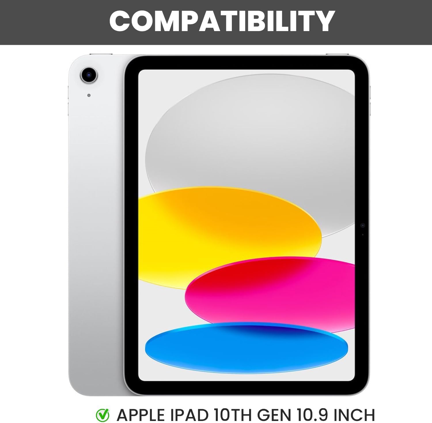 Leather Case For iPad A16 2025 11th / 10th Generation (2025/2022,11 inch/10.9 Inch) Premium Blue/Tan Leather, Magnetic Flip Stand Cover Auto Wake/Sleep