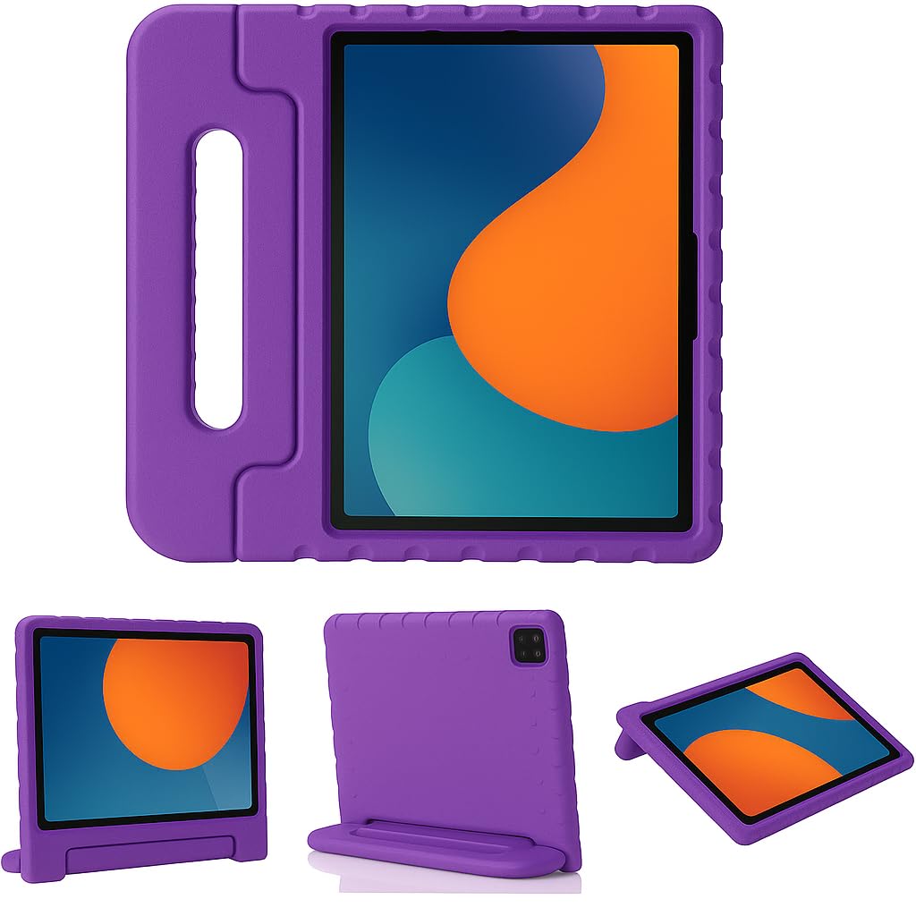 Kids Protective EVA Foam Case for iPad A16 11th Generation 2025 //10th Generation 2022, Pink Shock-Absorbing Cover with Stand, Compatible with 10.9 inch -11 inch iPad