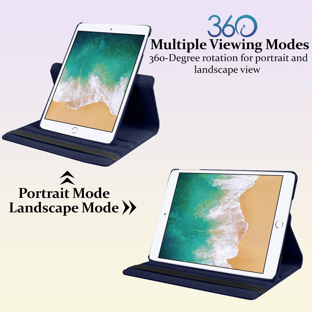 DV Case for iPad Mini 2 (A1489, A1490, A1491), iPad Mini 3 (A1599, A1600), 360 Degree Rotating Smart Stand Case, PU Leather, Slim and Lightweight Cover