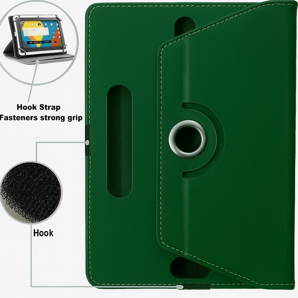 SU 10 inch Tablet Case - Universal Stand Case Folio Cover Magic Leather 360° Rotating Case Fits for ALL 10 Inch & 10.1in Inch Tablets + Stylus Pen