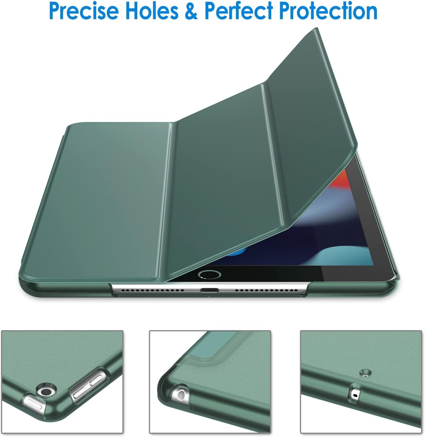 For Apple iPad 10.2 inch 9th/ 8th/ 7th Generation, Smart Magnetic Stand Case, Leather Cover with Magnetic Closure, Anti-Scratch and Lightweight Case (2021/2020/2019)