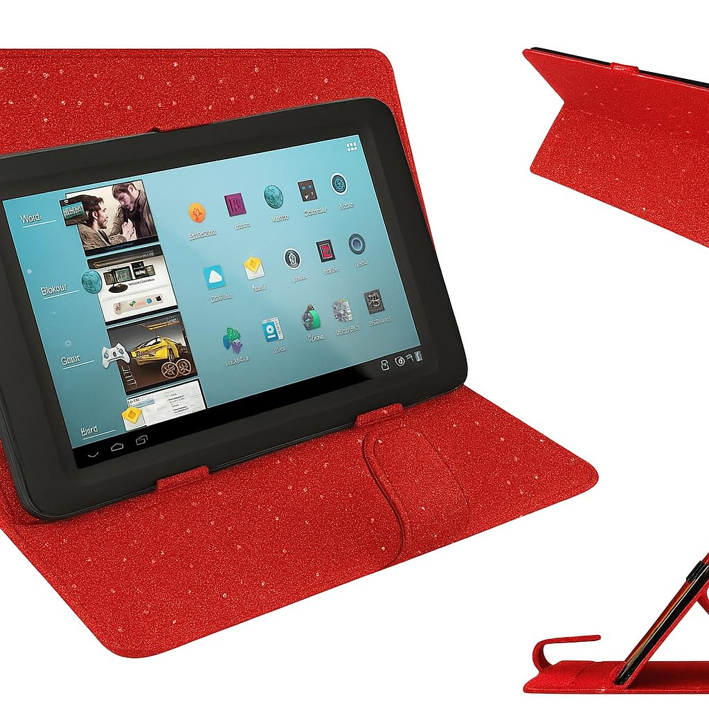 Universal Case for All 10 inch Tablet,Cover for 10.1 inch Tab, Travel Portable Protective Folio Leather Stand Shell for All Kinds of 9.6-10.5 inch Android/iOS/Windows Tablet