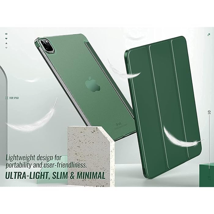 Selling United Case for iPad Pro 12.9-Inch (6th/5th Generation, 2022/2021 Model), Slim Stand Hard Back Shell Smart Cover with Auto Wake/Sleep