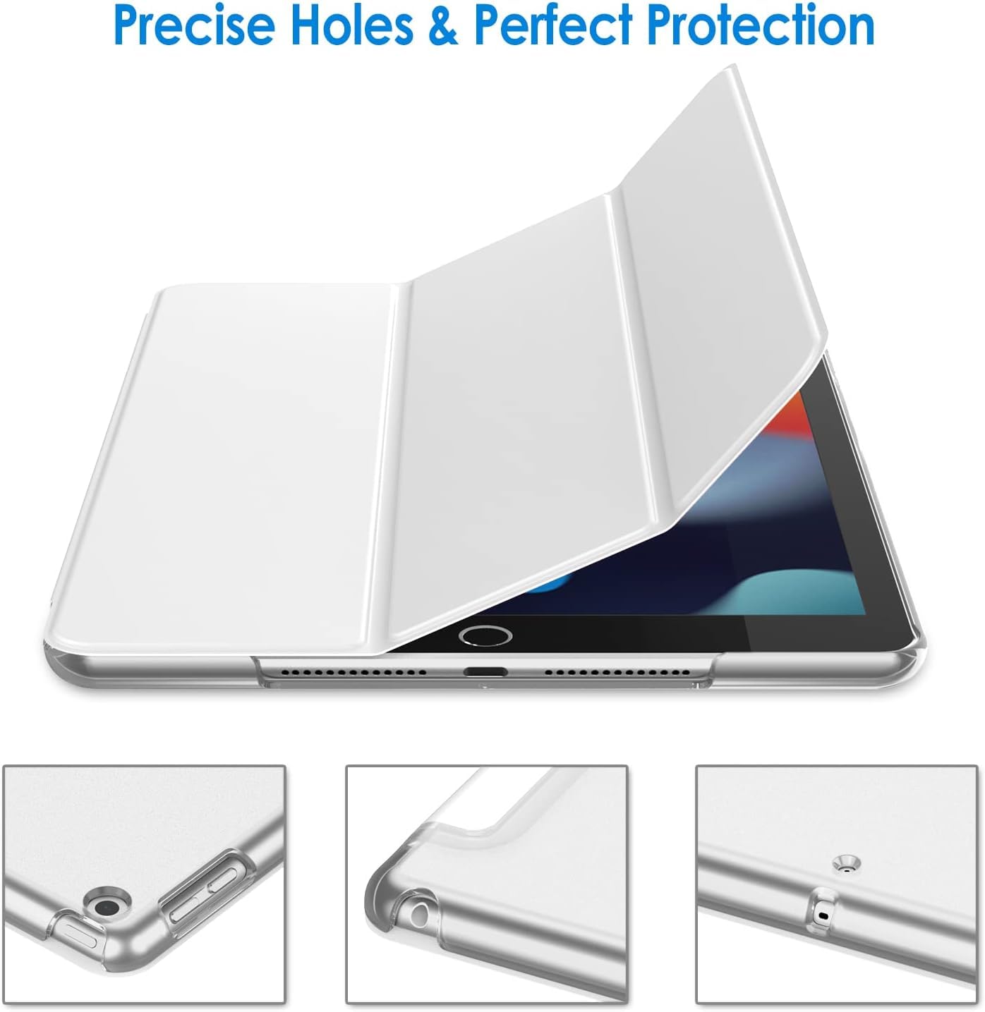 For Apple iPad 10.2 inch 9th/ 8th/ 7th Generation, Smart Magnetic Stand Case, Leather Cover with Magnetic Closure, Anti-Scratch and Lightweight Case (2021/2020/2019)