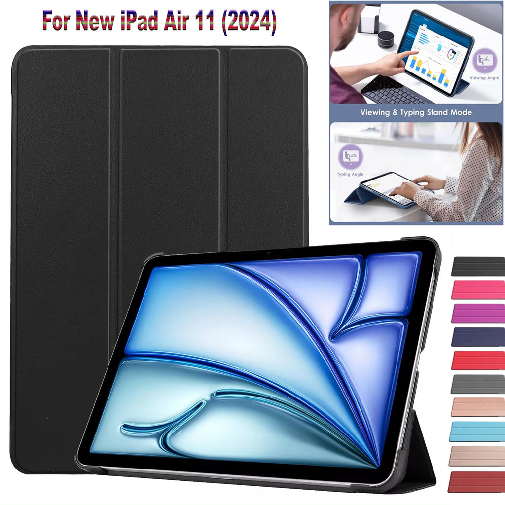 Smart Case for iPad Air 11 Inch (M2) 2024, Magnetic Cover, Slim Trifold Stand Case for iPad Air 11/10.9 inch 2022/2020