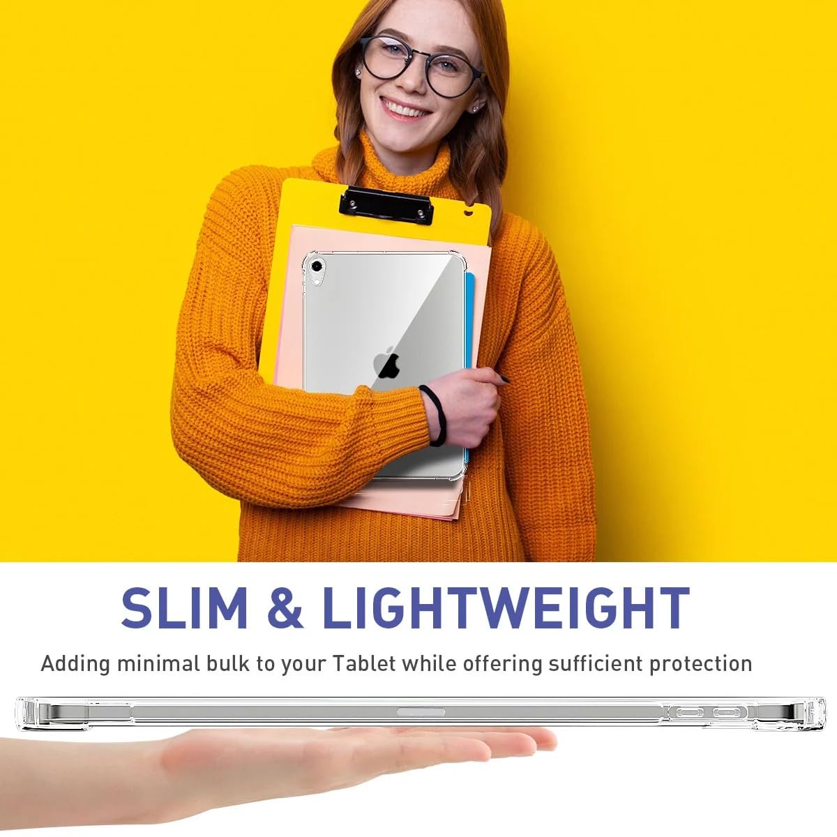 Case For Apple iPad Case Shockproof Crystal Thin Soft TPU Clear Bumper Cover