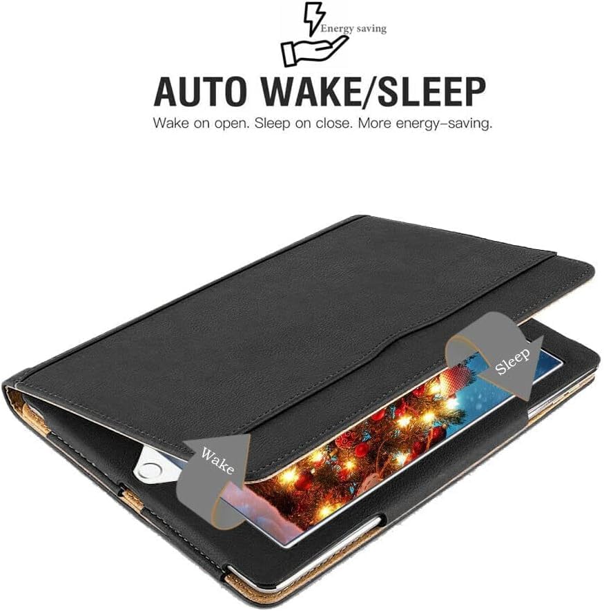 Leather Case for iPad 10.2 inch 9th Generation 2021,8th Gen 2020,7th Gen 2019 (iPad 7,iPad 8,iPad 9) Premium Leather Magnetic Flip Stand Cover for Apple iPad, Auto Wake/Sleep