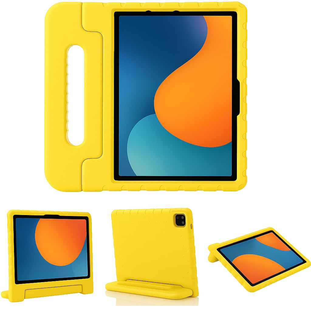 Kids Protective EVA Foam Case for iPad A16 11th Generation 2025 //10th Generation 2022, Pink Shock-Absorbing Cover with Stand, Compatible with 10.9 inch -11 inch iPad