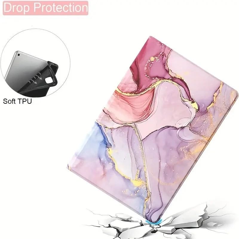 Case for iPad 11-inch (A16) 2025 and 10.9-inch 10th Gen 2022, Multi-Angle Stand Cover with Pencil Holder, Auto Sleep/Wake