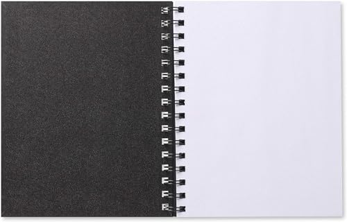 SU Hardback Sketchbook - A5 Spiral-Bound with 80 Pages - Acid-Free Textured Sheets for Drawing and Sketching - Art Supplies for Adults & Kids - for Use with Pencils, Pastels, & Markers