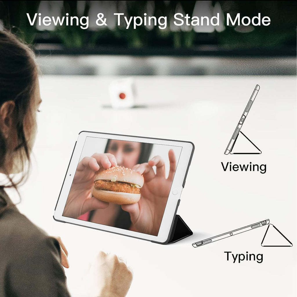 DV Case for iPad Air 3 (10.5-Inch 2019, 3rd Generation) and iPad Pro 10.5, DV Slim Tablet Cover with Soft TPU Back, Auto Wake/Sleep (Black)