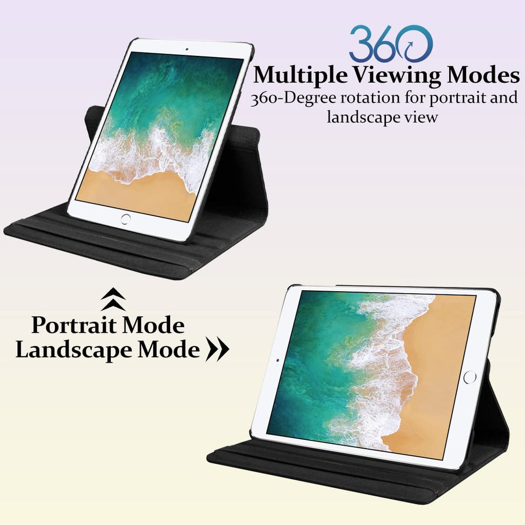 DV Case for iPad Mini 2 (A1489, A1490, A1491), iPad Mini 3 (A1599, A1600), 360 Degree Rotating Smart Stand Case, PU Leather, Slim and Lightweight Cover