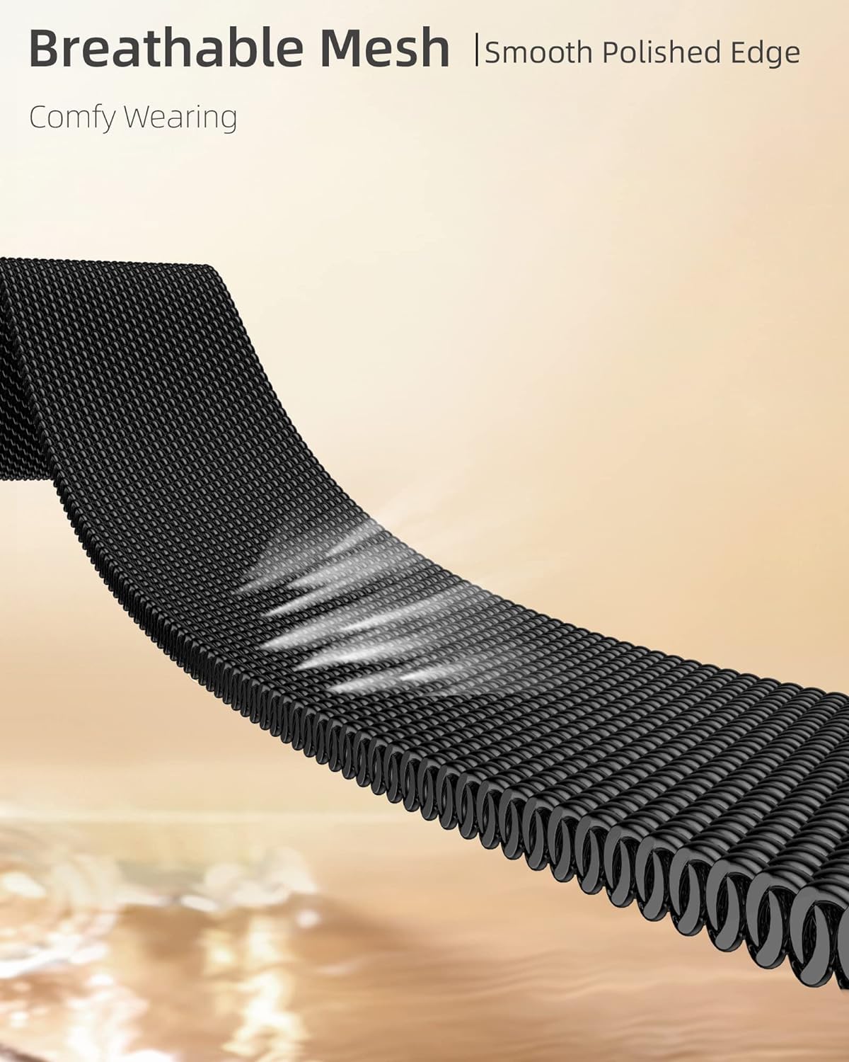 DV Milanese Strap Compatible with Apple Watch Straps 41mm 40mm 38mm Women Men, Dual Magnetic Adjustable Band for iWatch Series 8 7 6 5 4 3 2 1 SE, Fashion Metal Strap for Smart iWatch