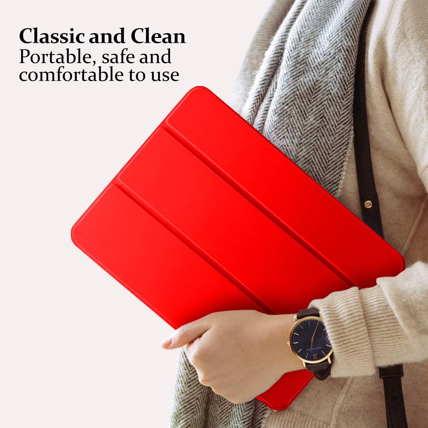 For Apple iPad 10.2 inch 9th/ 8th/ 7th Generation, Smart Magnetic Stand Case, Leather Cover with Magnetic Closure, Anti-Scratch and Lightweight Case (2021/2020/2019)