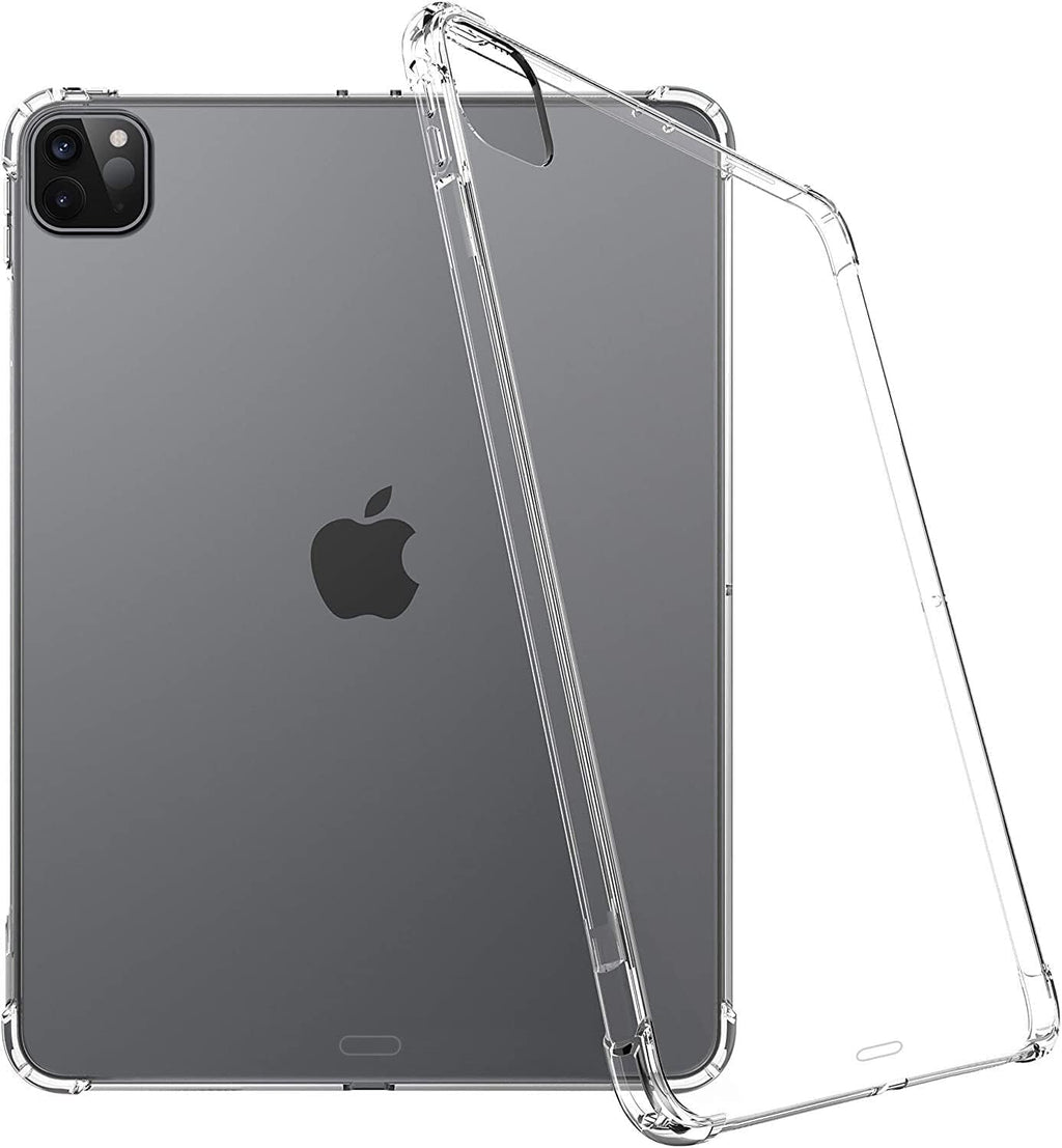 Shock Proof Bumper Gel Case For Apple iPad Pro-11 4rd Generation 2022 & Pro 11 3rd Gen 2021, Pro 11-inch 2nd Gen 2020 11” Clear Slim Transparent Protective Back Cover