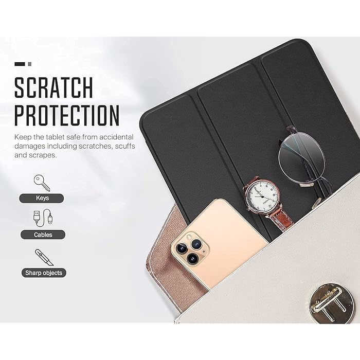 Selling United Case for iPad Pro 12.9-Inch (6th/5th Generation, 2022/2021 Model), Slim Stand Hard Back Shell Smart Cover with Auto Wake/Sleep