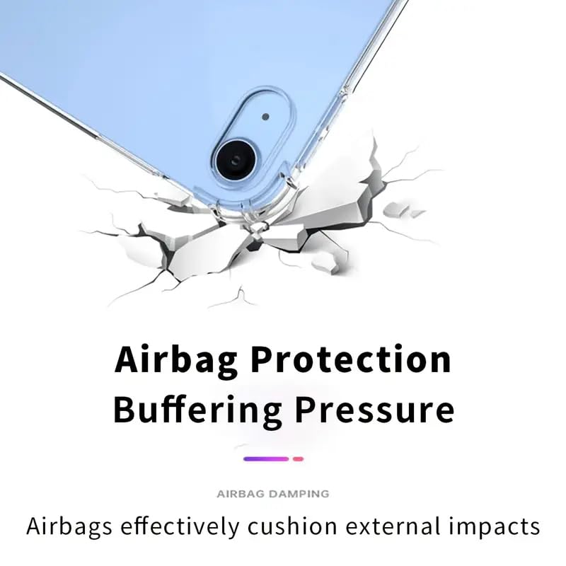 SU Case for iPad (A16) 11th Generation 11 Inch/ 10th Generation 10.9 Inch (Models: 2025/2022) Slim & Lightweight Soft TPU Anti-Scratch Back with Shockproof Impact Resistant Raised Edge Protection