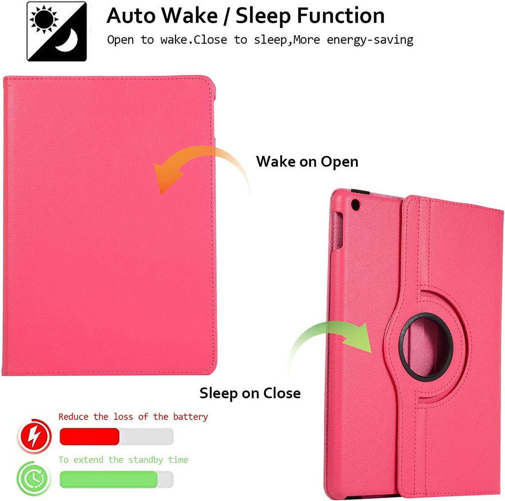 DV Rotating Case for iPad Pro 12.9 (2nd Gen) 2017 / iPad Pro 12.9 (1st Gen) 2015-360 Degree Rotating Stand Case with Smart Protective Cover Auto Sleep/Wake