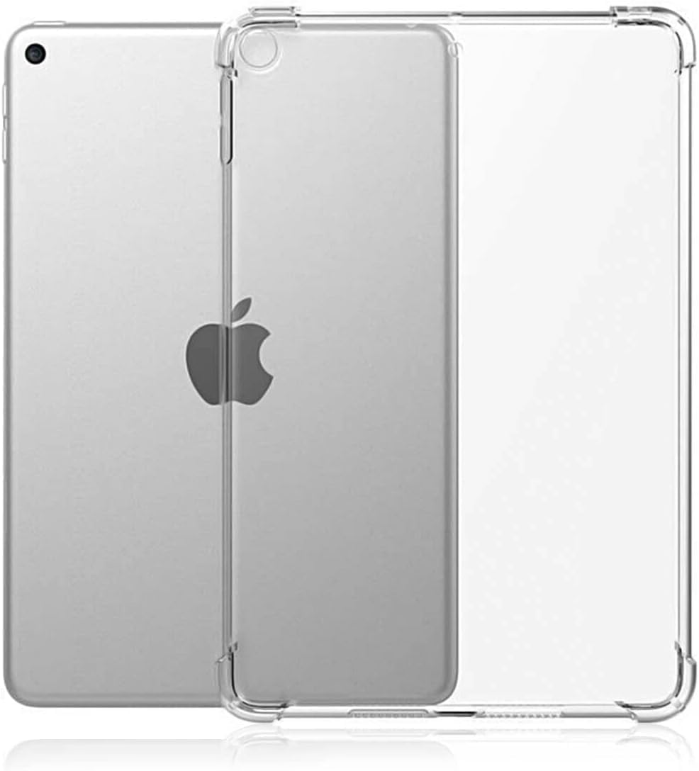 Clear Soft Silicone Gel Case For iPad Mini, Mini 4 & 5 (7.9 inches) Back Cover, Transparent Lightweight Shockproof 7.9” Slim TPU Bumper Case