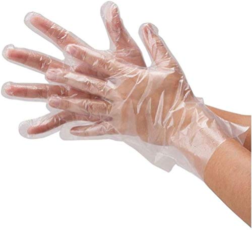 United Clear Disposable Plastic Gloves 1000 Count for Food Prep and Kitchen - Ideal for Handling, Cooking, Cleaning and Parties