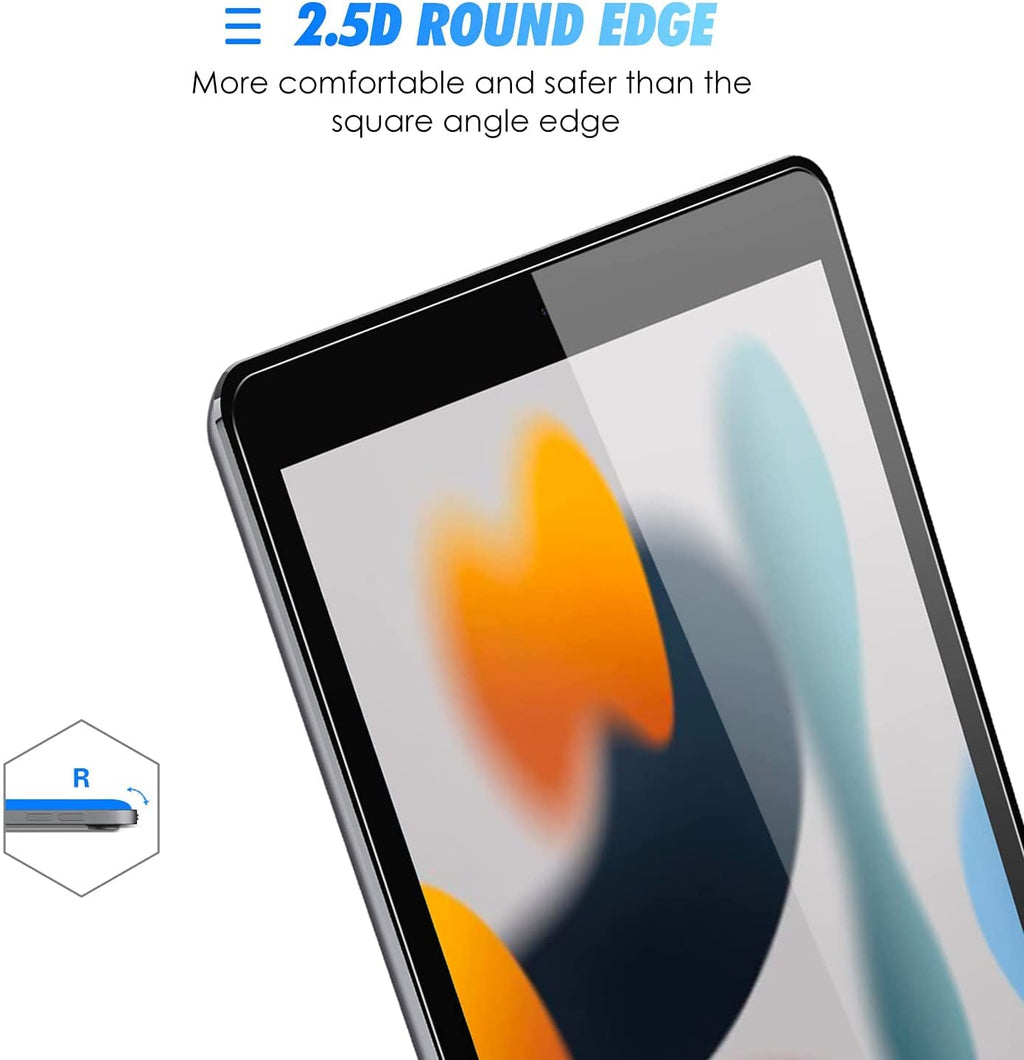 For Apple iPad 10.2 2021-20-19 7th 8th 9th Generation Tempered Glass HD Display 9H Screen Protector Polished Edges Anti Shatter Glass For iPad 10.2 New