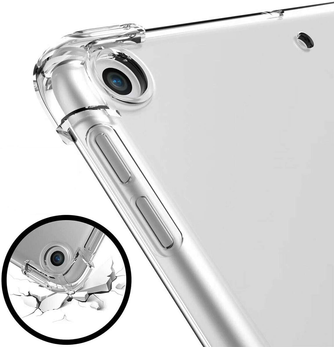 Clear Soft Silicone Gel Case For iPad Mini, Mini 4 & 5 (7.9 inches) Back Cover, Transparent Lightweight Shockproof 7.9” Slim TPU Bumper Case