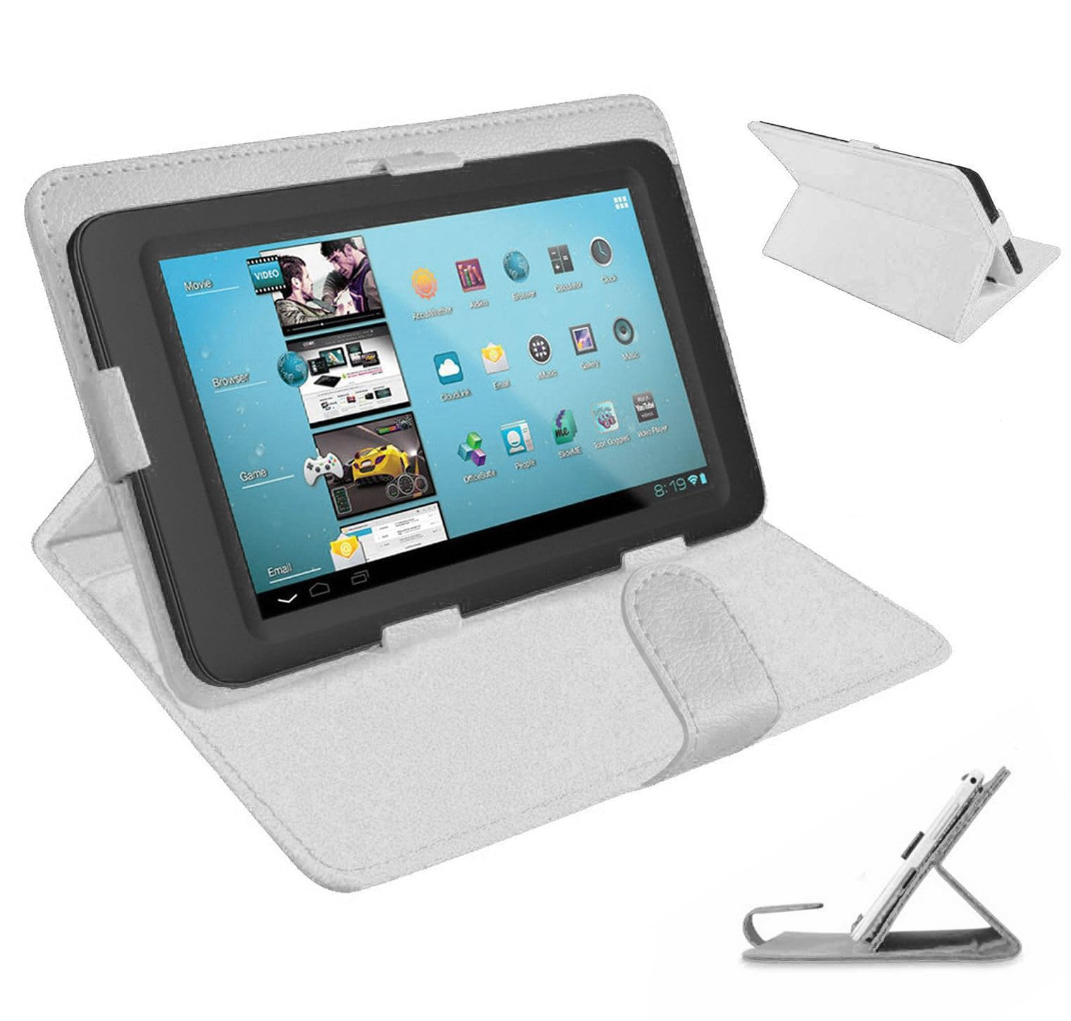 Universal Case for All 10 inch Tablet,Cover for 10.1 inch Tab, Travel Portable Protective Folio Leather Stand Shell for All Kinds of 9.6-10.5 inch Android/iOS/Windows Tablet