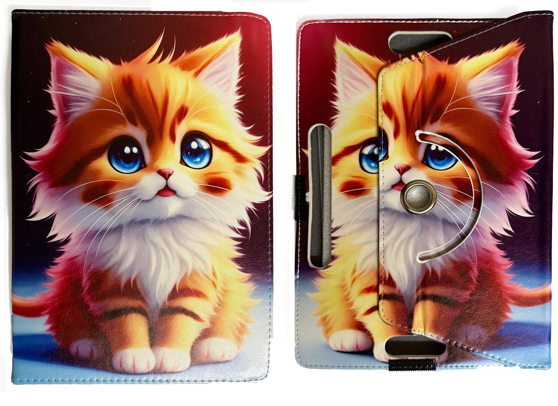 SU 10 inch Tablet Case - Universal Stand Case Folio Cover Magic Leather 360° Rotating Case Fits for ALL 10 Inch & 10.1in Inch Tablets + Stylus Pen