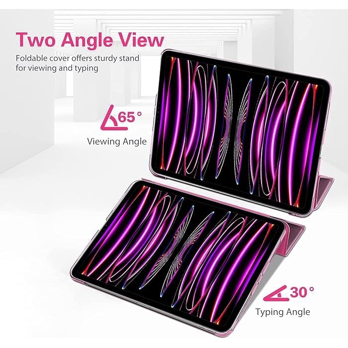 Selling United Case for iPad Pro 12.9-Inch (6th/5th Generation, 2022/2021 Model), Slim Stand Hard Back Shell Smart Cover with Auto Wake/Sleep