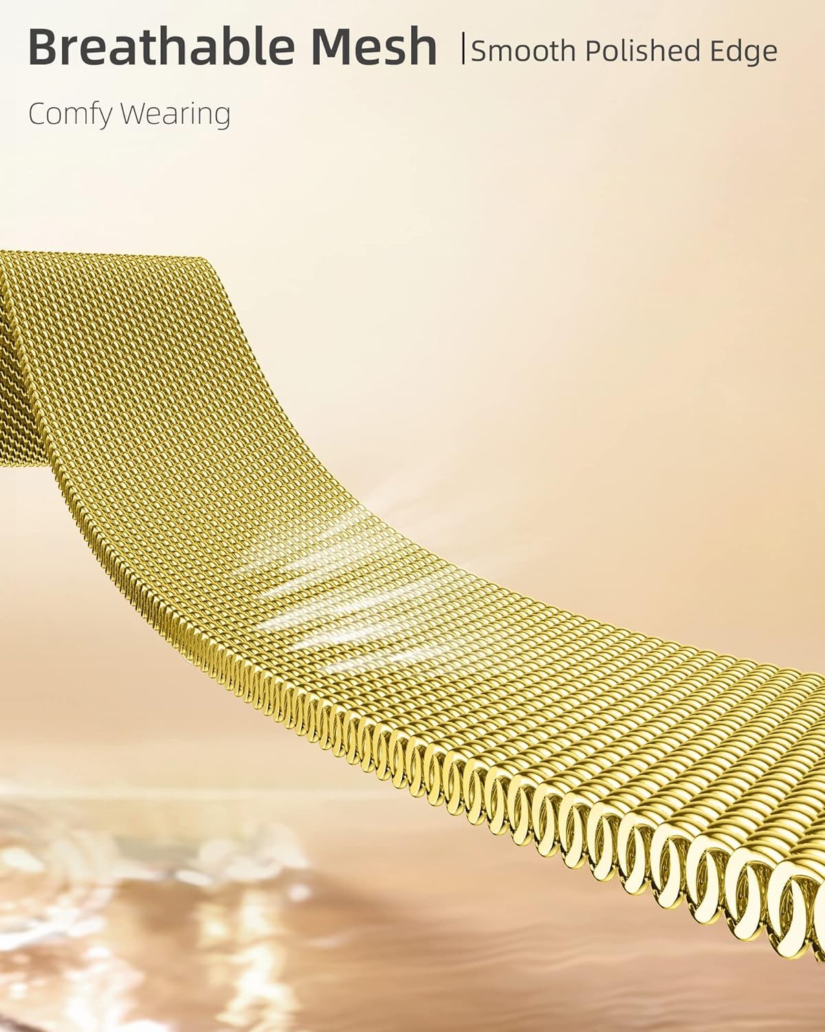 DV Milanese Strap Compatible with Apple Watch Straps 41mm 40mm 38mm Women Men, Dual Magnetic Adjustable Band for iWatch Series 8 7 6 5 4 3 2 1 SE, Fashion Metal Strap for Smart iWatch