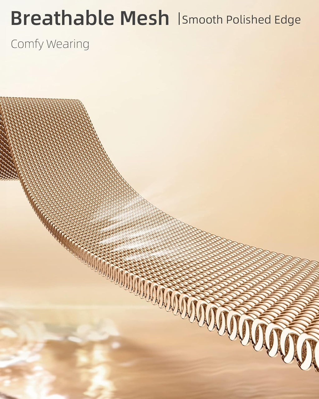 DV Milanese Strap Compatible with Apple Watch Straps 41mm 40mm 38mm Women Men, Dual Magnetic Adjustable Band for iWatch Series 8 7 6 5 4 3 2 1 SE, Fashion Metal Strap for Smart iWatch