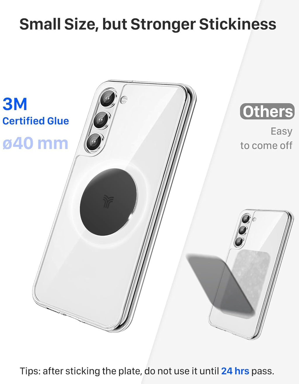 SU Magnetic Phone Car Mount, Upgraded Car Phone Holder Magnetic Air Vent in Car, Mobile Phone Cradle Magnet for iPhone 15 14 13 12 11 Pro Max X Samsung S24 S23 S22 Huawei P50 P40 etc. 2-Pack