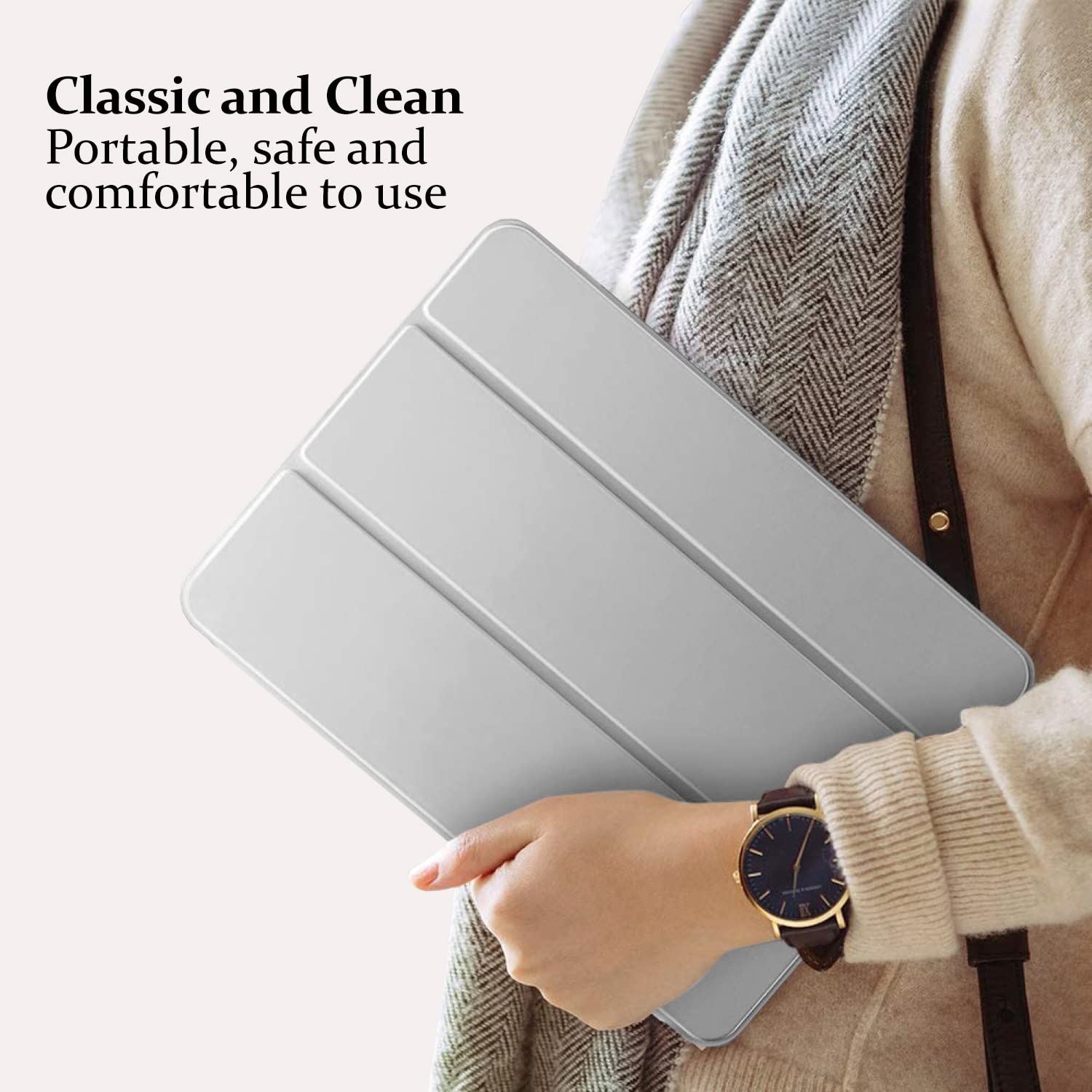 For Apple iPad 10.2 inch 9th/ 8th/ 7th Generation, Smart Magnetic Stand Case, Leather Cover with Magnetic Closure, Anti-Scratch and Lightweight Case (2021/2020/2019)