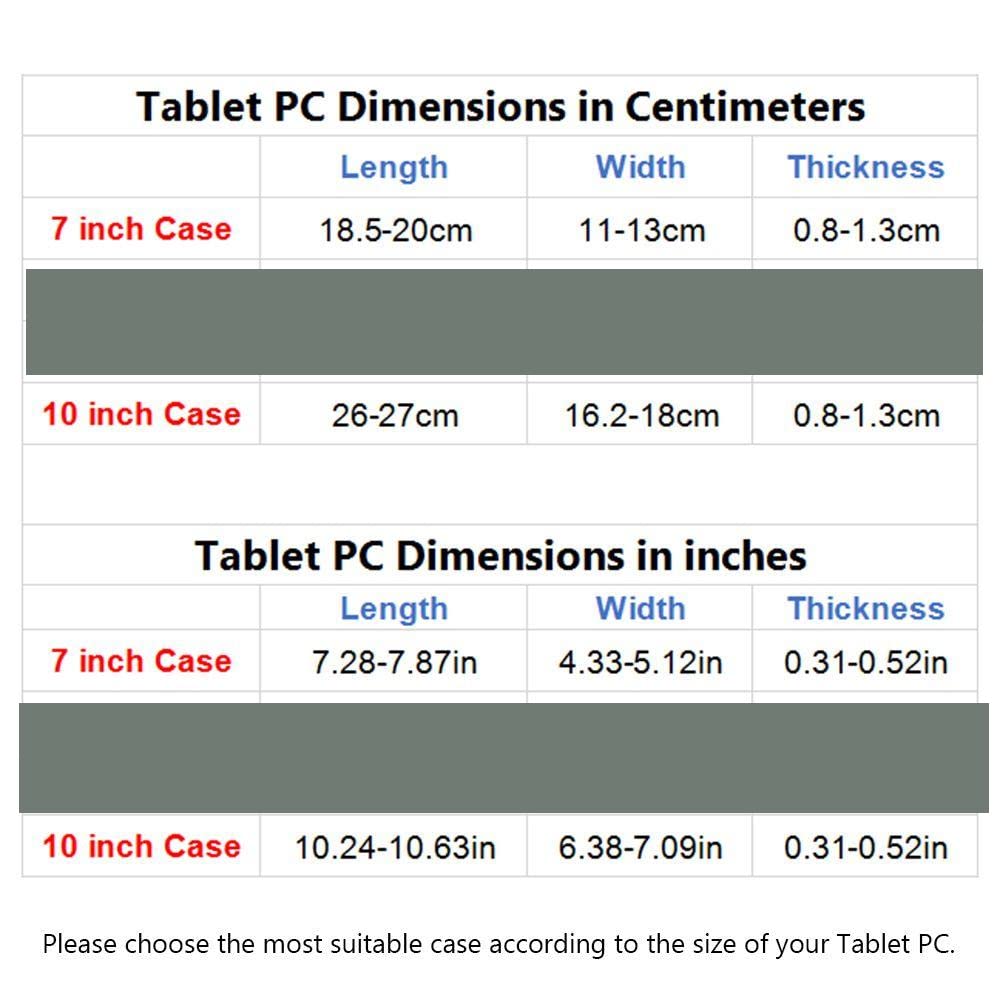 DV 10inch Tablet Case Cover - Universal Leather Stand Case Folio Cover Magic Leather 360° Rotating Case Fits for ALL 10" Inch & 10.1" Inch Android Tablets tab