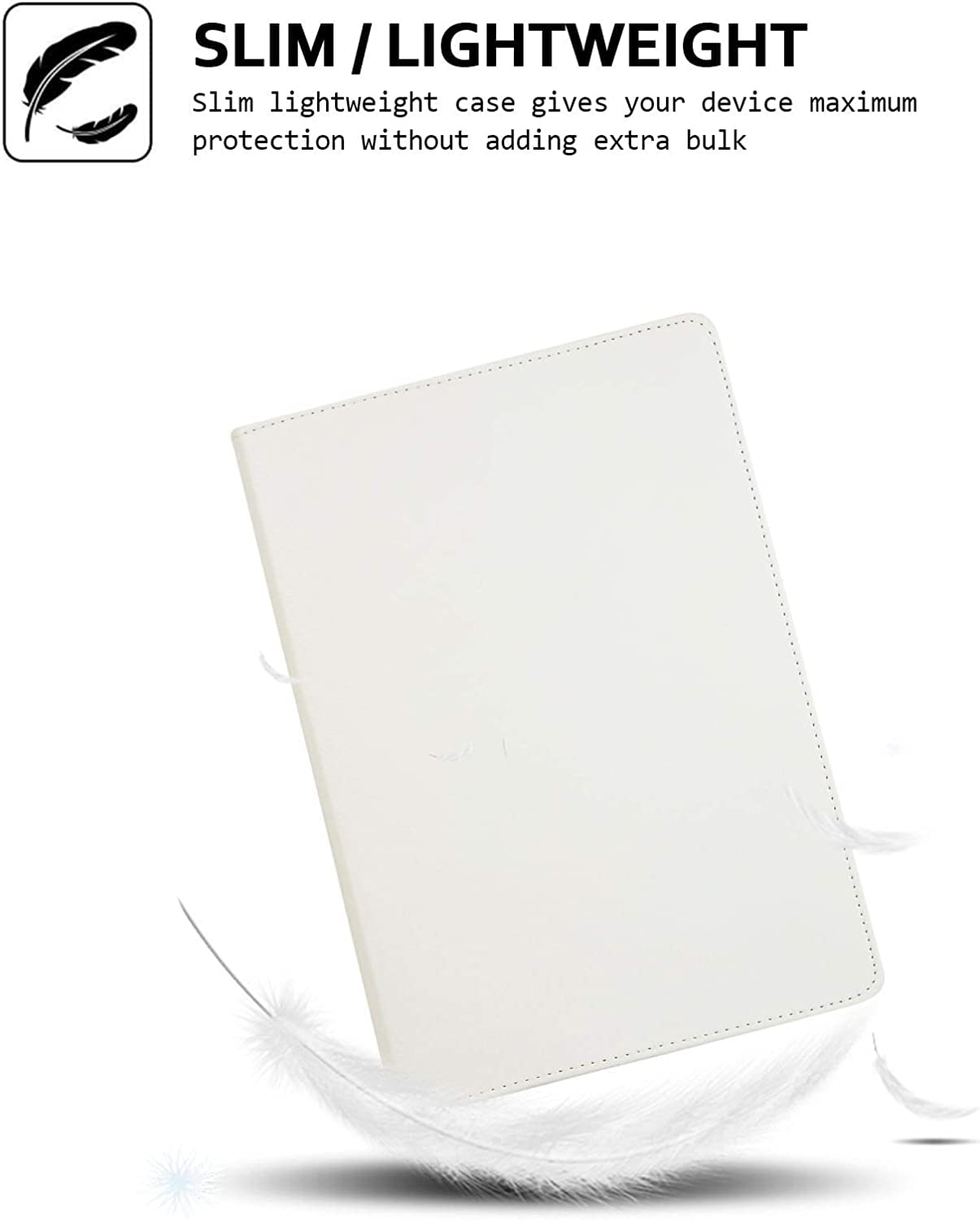 DV Rotating Case for iPad Pro 12.9 (2nd Gen) 2017 / iPad Pro 12.9 (1st Gen) 2015-360 Degree Rotating Stand Case with Smart Protective Cover Auto Sleep/Wake