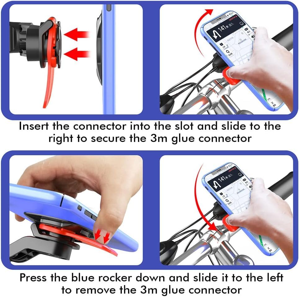 selling united Universal Bike Phone Mount, 360° Rotatable Handlebar Holder for 4.7-7.4" Smartphones, Waterproof,
